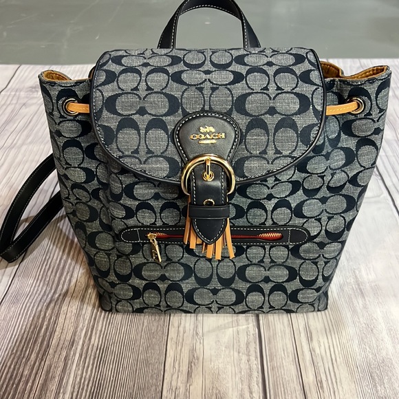 Coach Bags Coach Kleo Backpack In Signature Chambray Poshmark